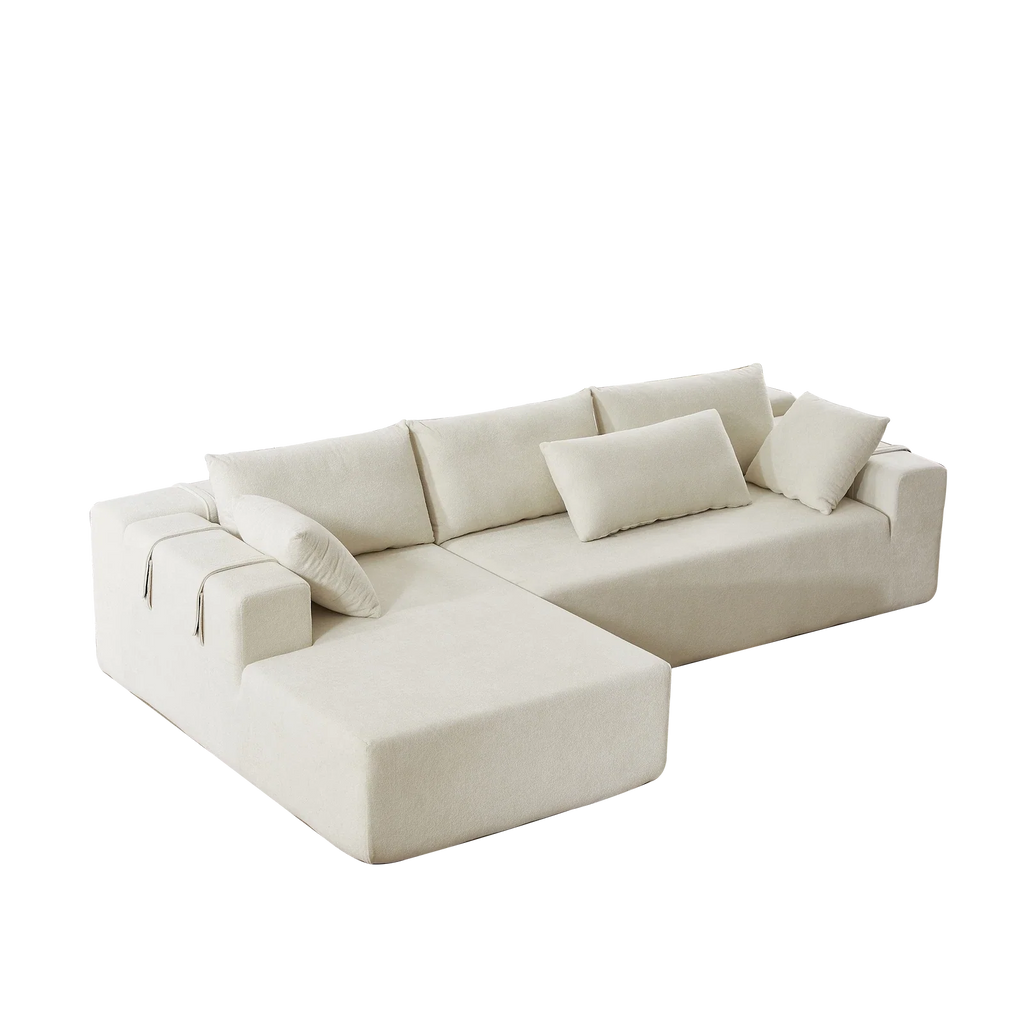 Modular L-Shaped Sectional Sleeper Sofa