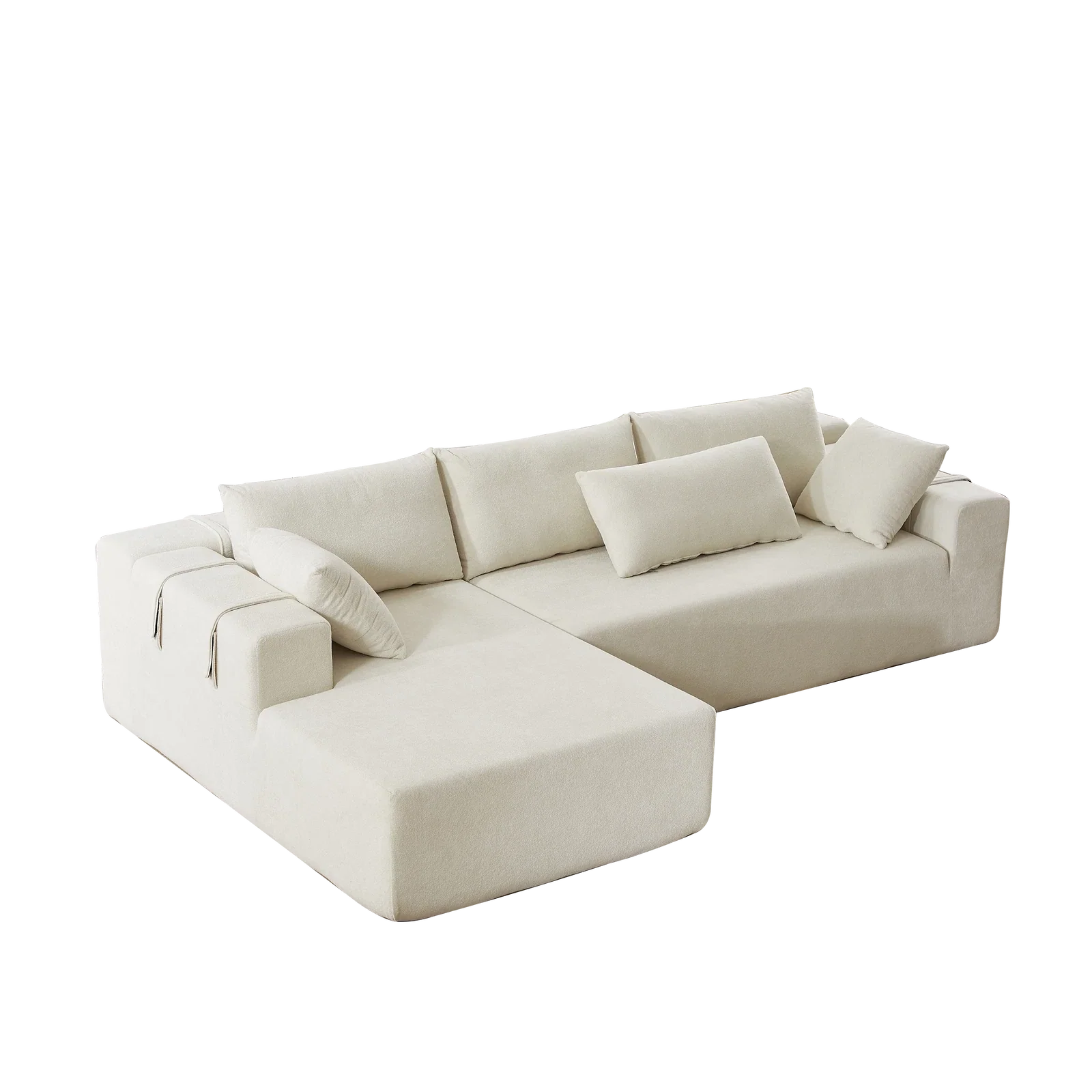 Modular L-Shaped Sectional Sleeper Sofa