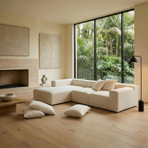 Modular L-Shaped Sectional Sofa — Contemporary